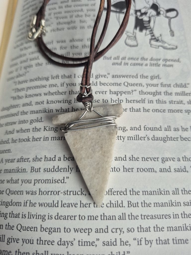 Stone Arrowhead Necklace