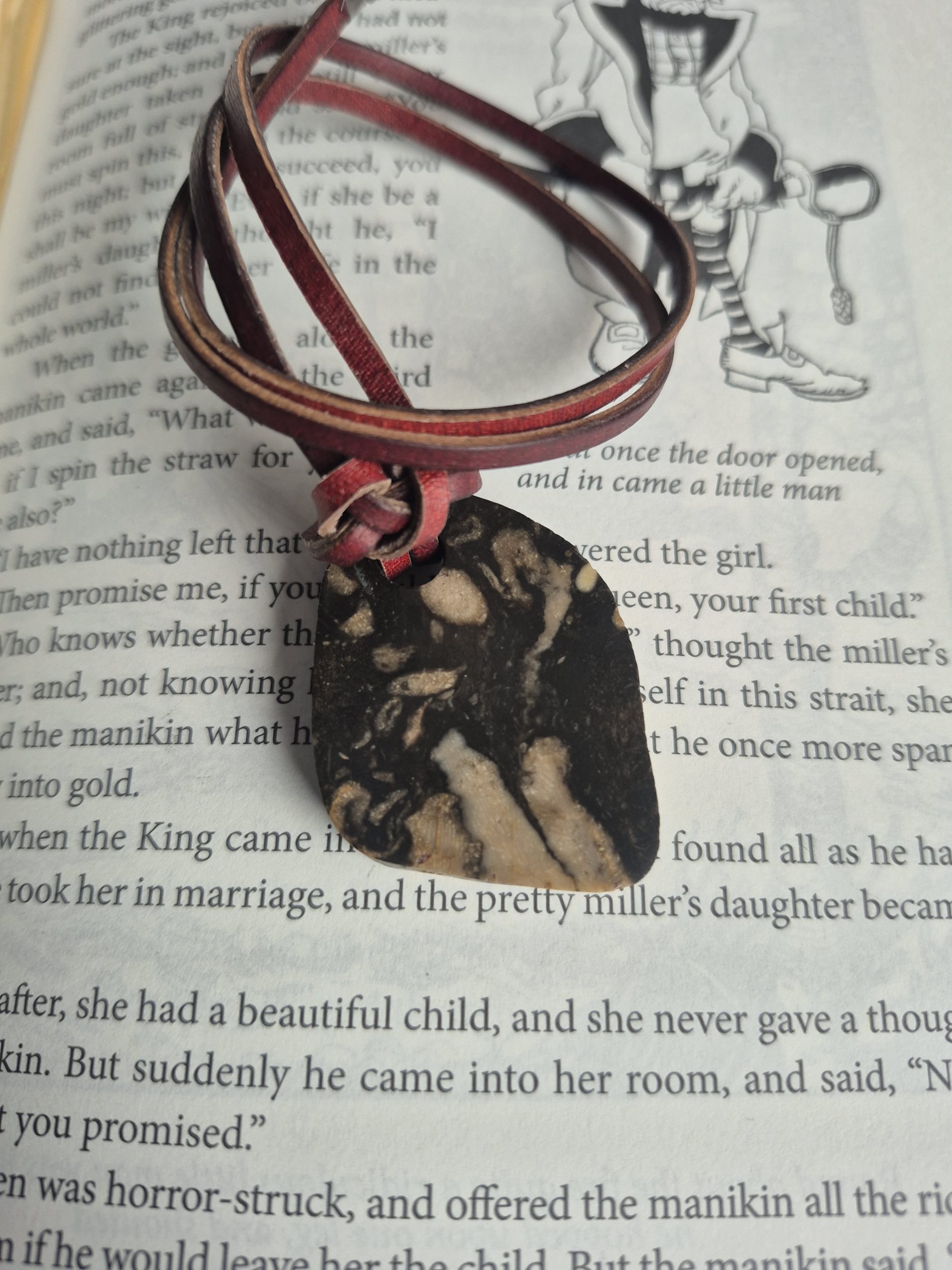 Fossil Slice Necklace