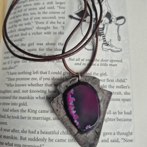 Agate slice necklace